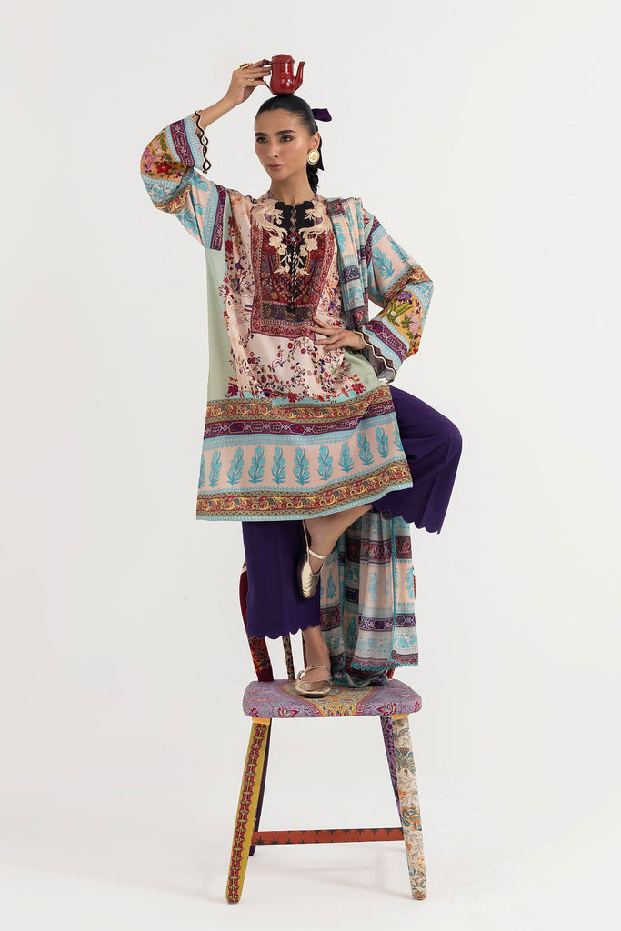 Sana Safinaz | Mahay Winter 25 | H255-001A-3CY - House Of Hania