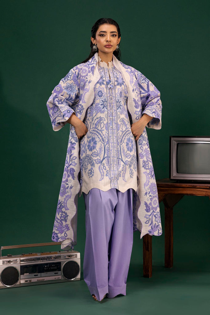 Sana Safinaz | Mahay Winter 25 | H255-002A-2BQ - House Of Hania