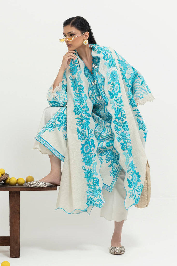 Sana Safinaz | Mahay Winter 25 | H255-002B-2BQ - House Of Hania