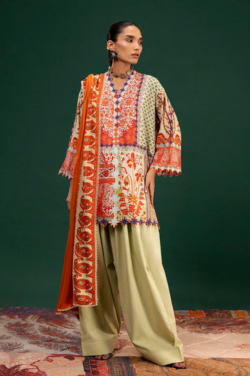 Sana Safinaz | Mahay Winter 25 | H255-003B-3CY - House Of Hania