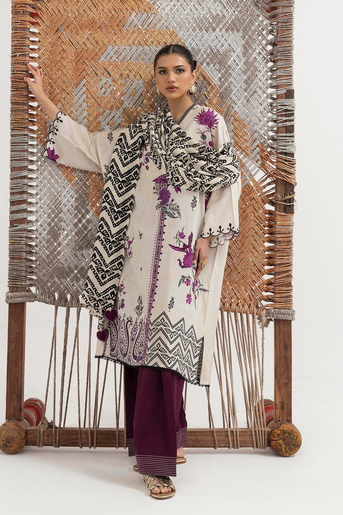 Sana Safinaz | Mahay Winter 25 | H255-004B-3CY - House Of Hania