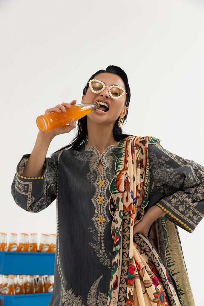 Sana Safinaz | Mahay Winter 25 | H255-005A-3CQ - House Of Hania