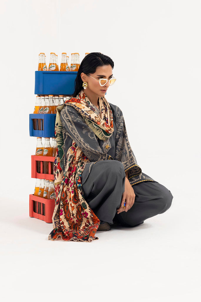 Sana Safinaz | Mahay Winter 25 | H255-005A-3CQ - House Of Hania