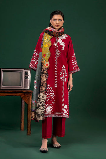 Sana Safinaz | Mahay Winter 25 | H255-006A-3CQ - House Of Hania