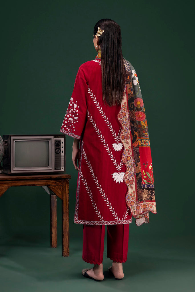 Sana Safinaz | Mahay Winter 25 | H255-006A-3CQ - House Of Hania