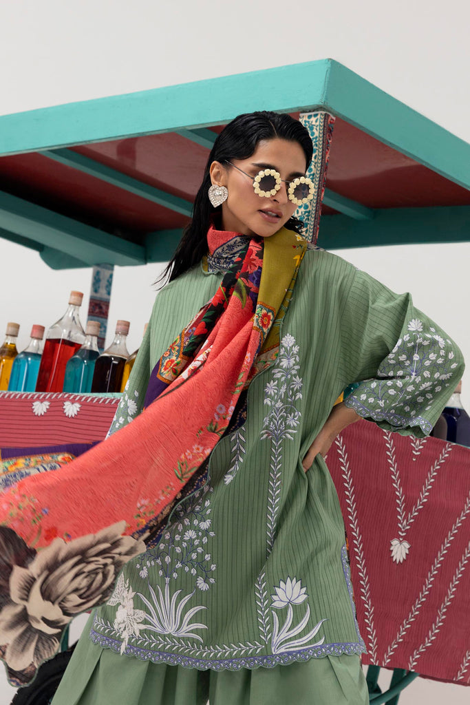 Sana Safinaz | Mahay Winter 25 | H255-006B-3CQ - House Of Hania