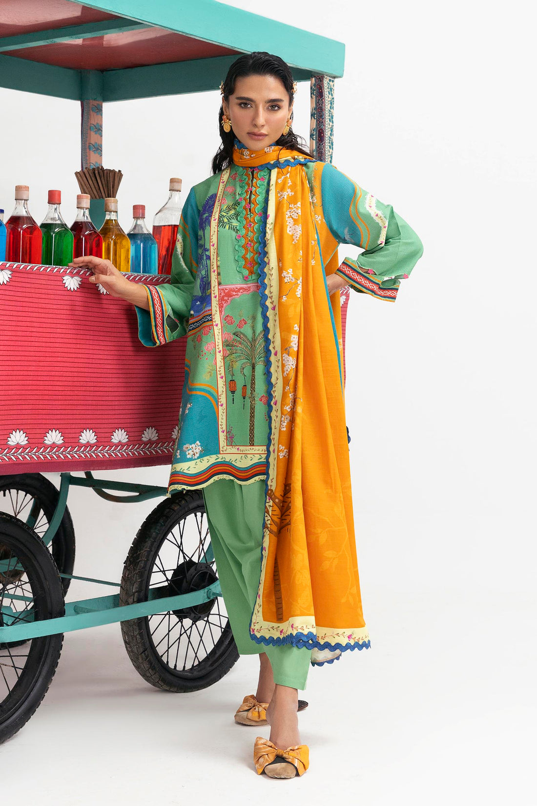 Sana Safinaz | Mahay Winter 25 | H255-010B-2Q - House Of Hania