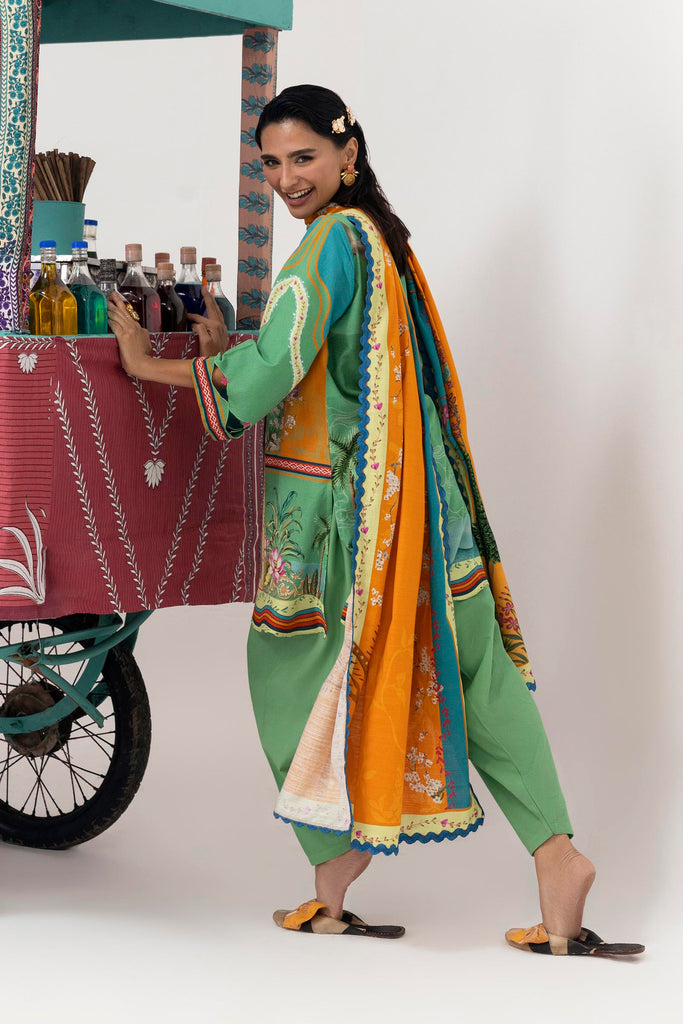 Sana Safinaz | Mahay Winter 25 | H255-010B-2Q - House Of Hania