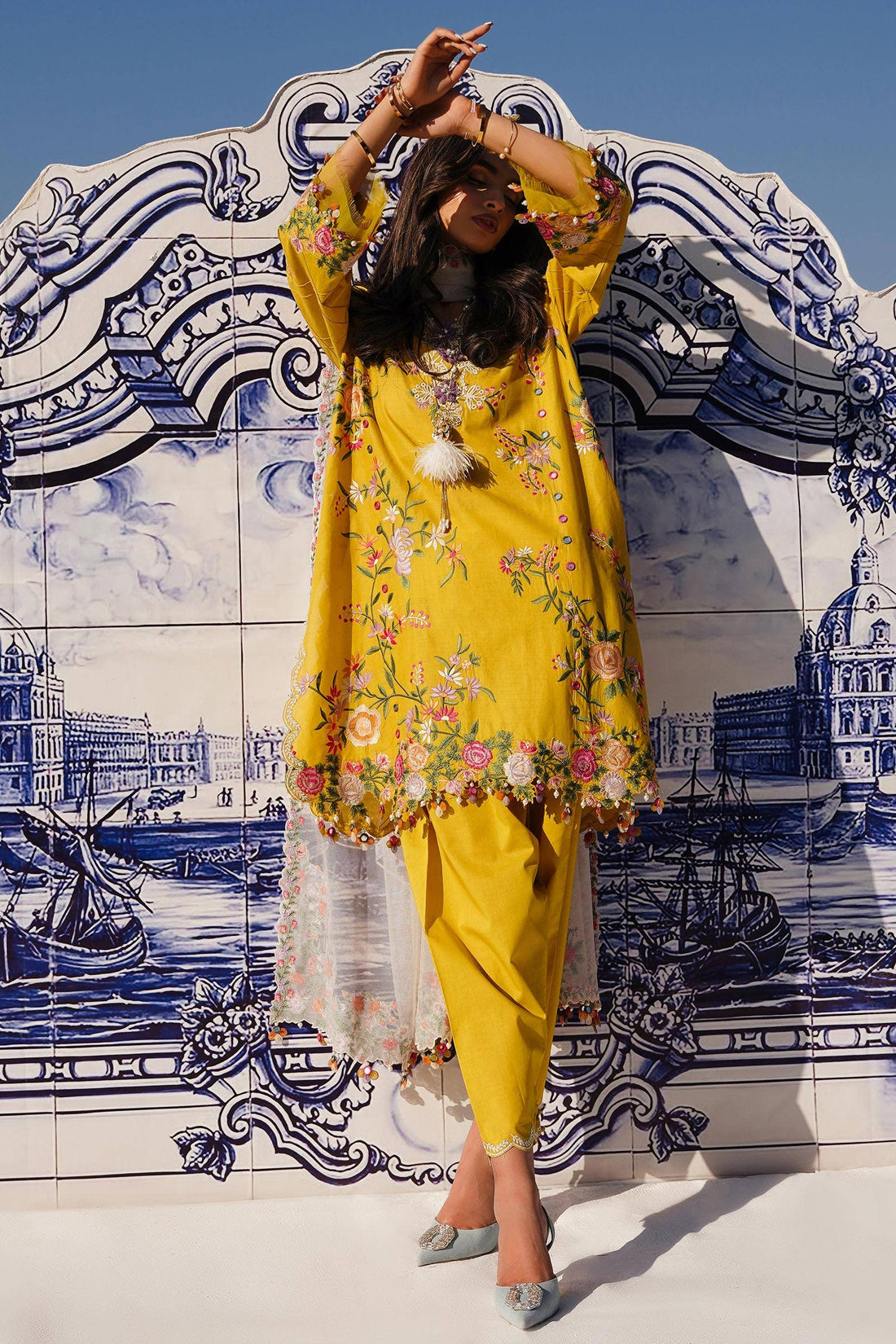 Sana Safinaz | Muzlin Spring 24 | M241-002A-CX - House Of Hania