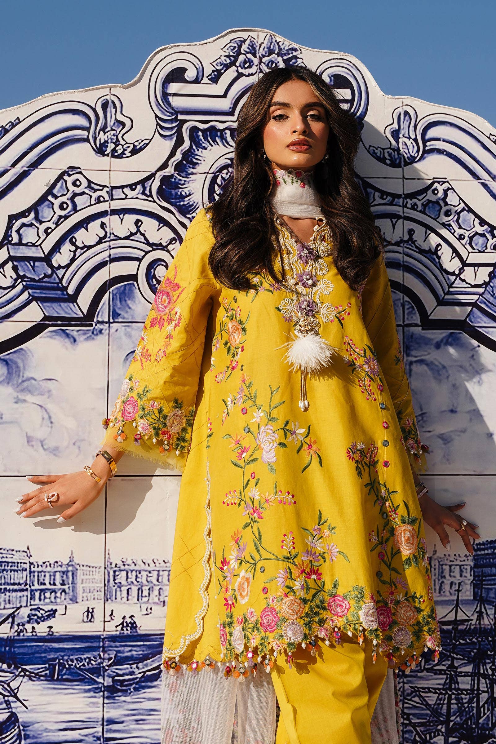 Sana Safinaz | Muzlin Spring 24 | M241-002A-CX - House Of Hania