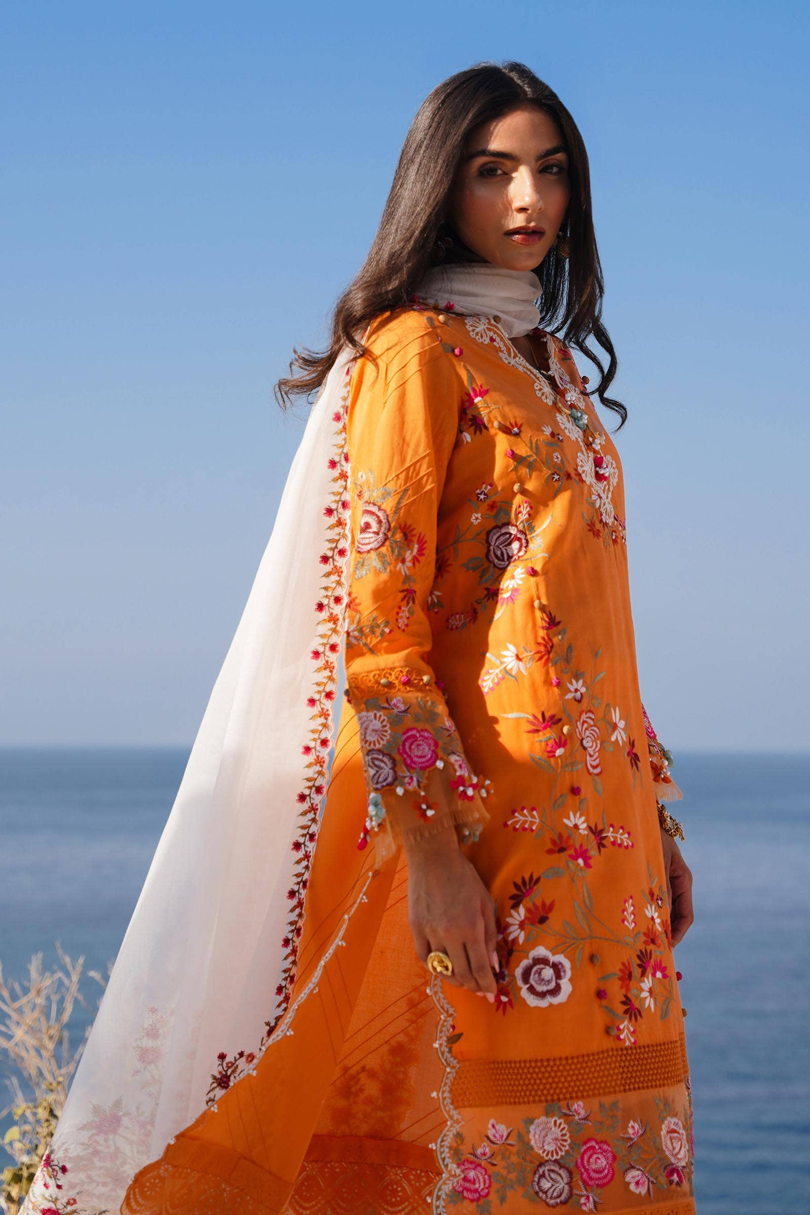 Sana Safinaz | Muzlin Spring 24 | M241-002B-CX - House Of Hania