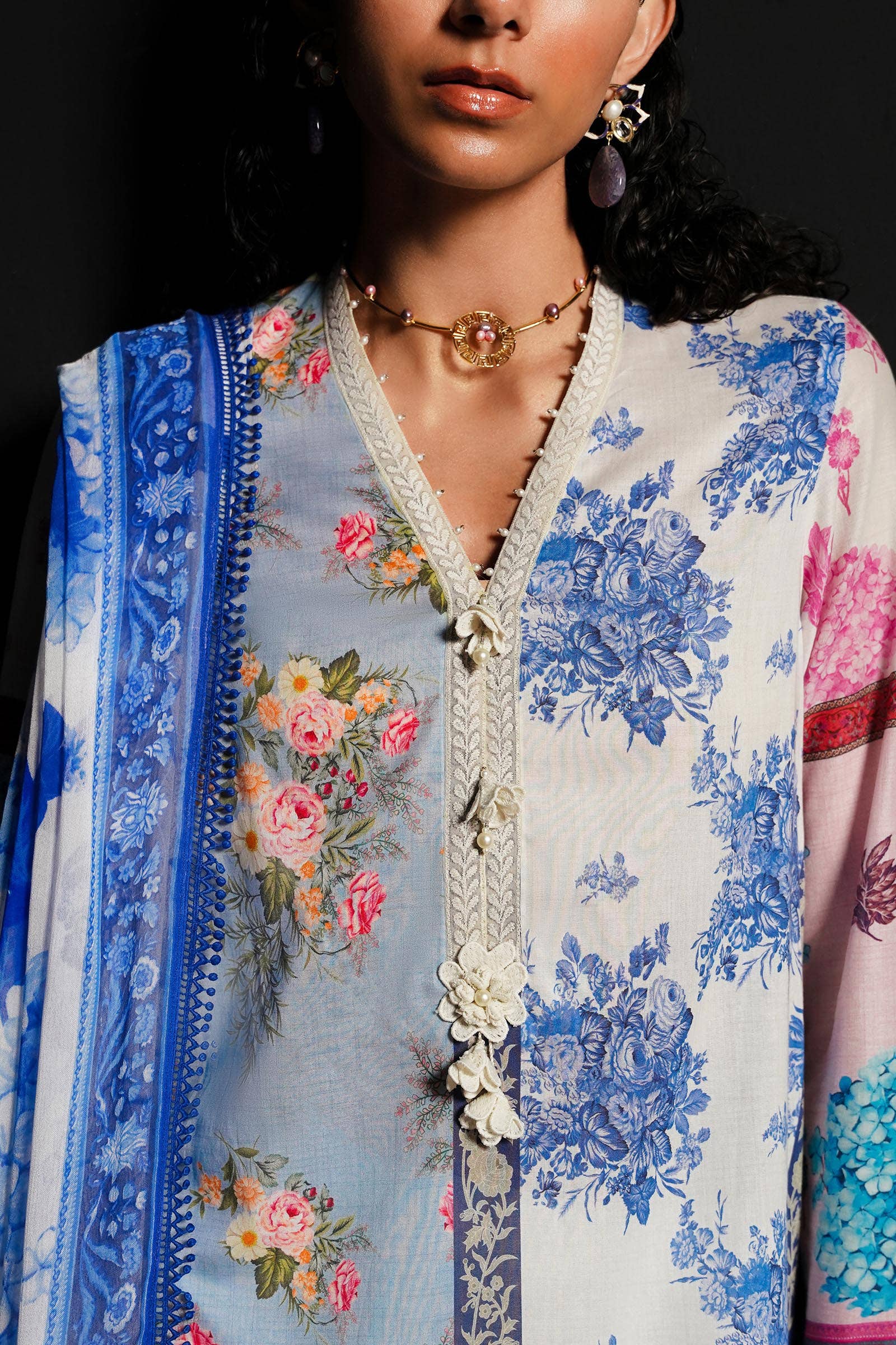 Sana Safinaz | Muzlin Spring 24 | M241-003A-CI - House Of Hania