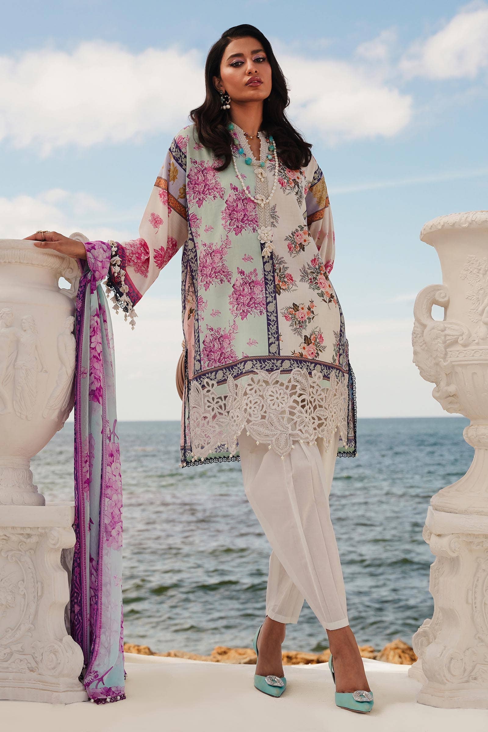 Sana Safinaz | Muzlin Spring 24 | M241-003B-CI - House Of Hania