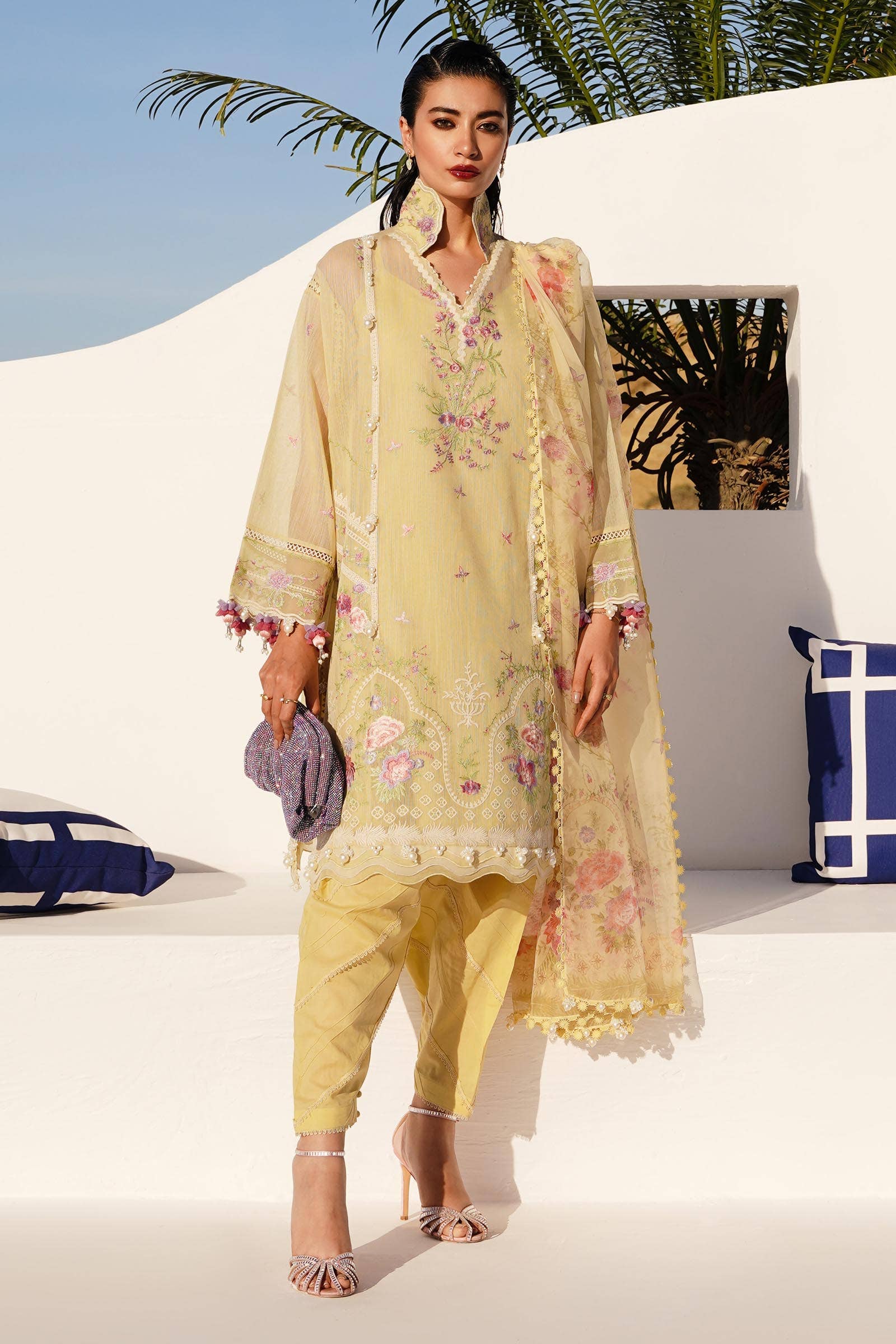 Sana Safinaz | Muzlin Spring 24 | M241-005B-CL - House Of Hania
