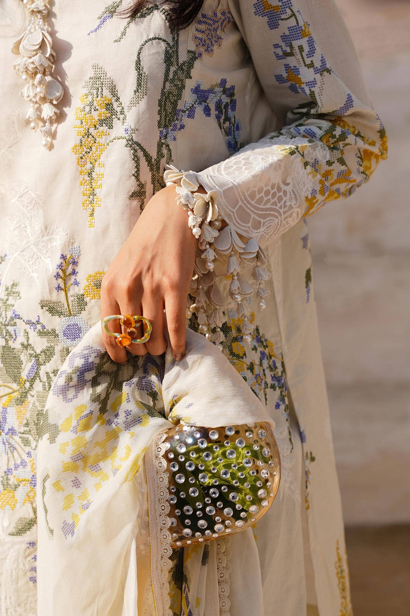 Sana Safinaz | Muzlin Spring 24 | M241-006A-CJ - House Of Hania