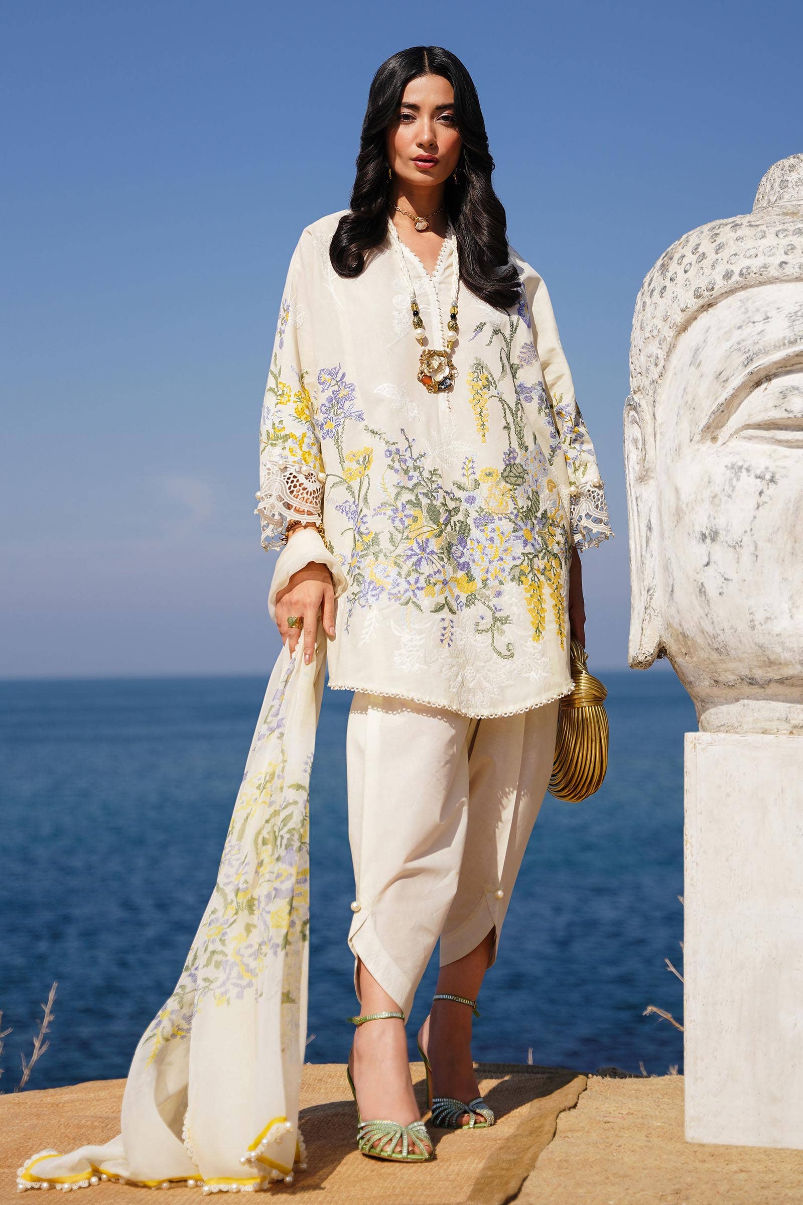 Sana Safinaz | Muzlin Spring 24 | M241-006A-CJ - House Of Hania