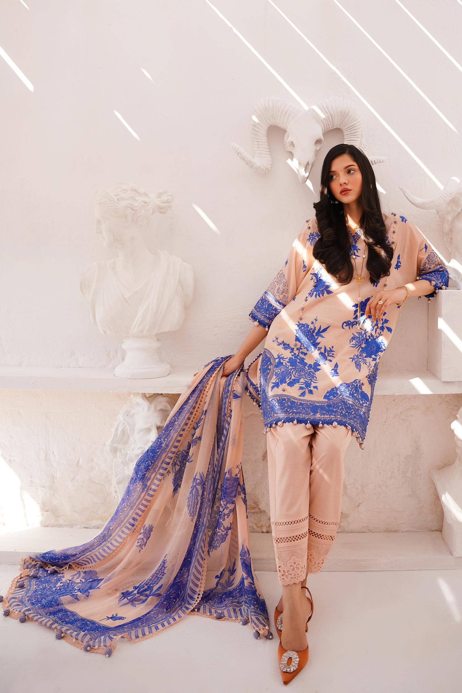 Sana Safinaz | Muzlin Spring 24 | M241-007B-CJ - House Of Hania