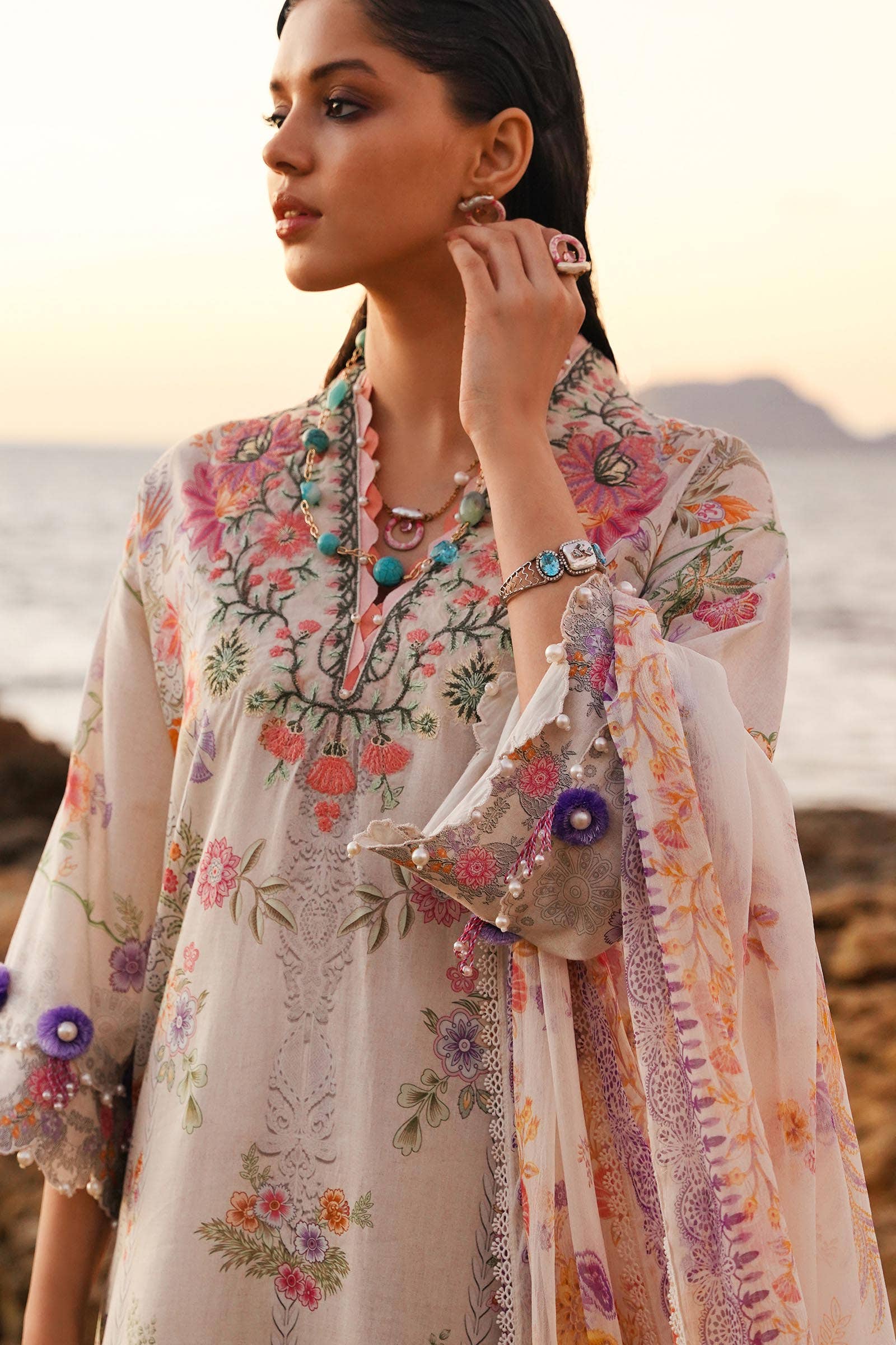 Sana Safinaz | Muzlin Spring 24 | M241-008A-CI - House Of Hania