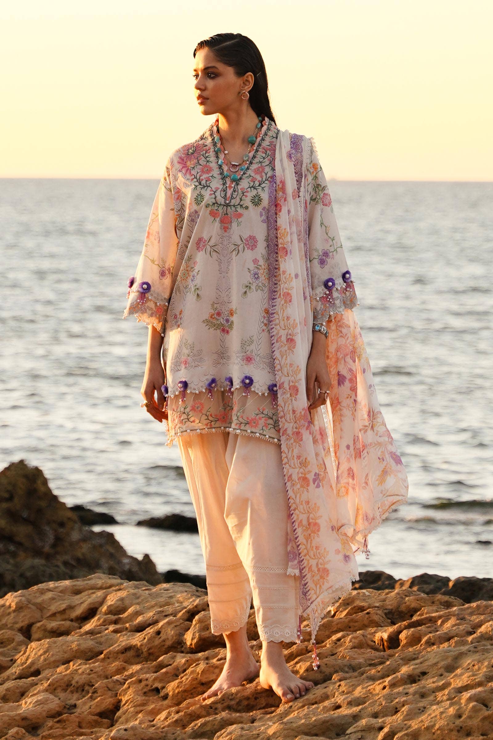 Sana Safinaz | Muzlin Spring 24 | M241-008A-CI - House Of Hania