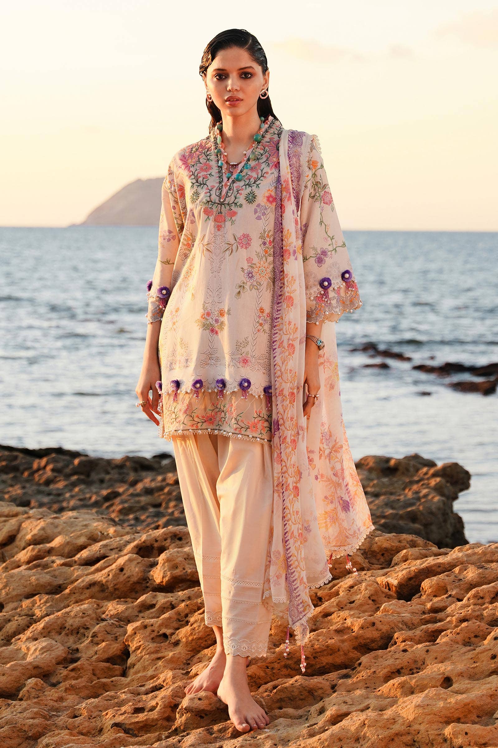 Sana Safinaz | Muzlin Spring 24 | M241-008A-CI - House Of Hania