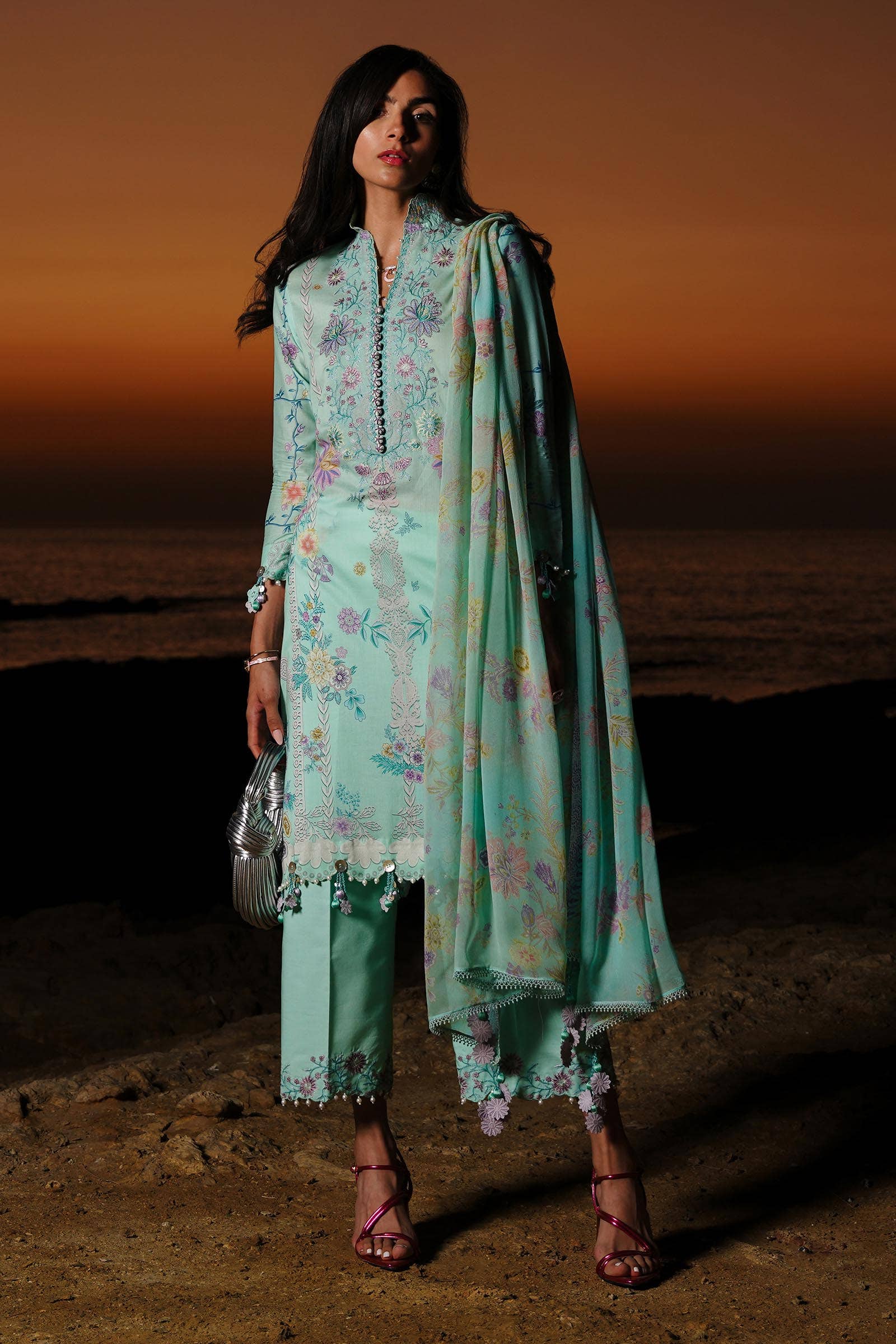 Sana Safinaz | Muzlin Spring 24 | M241-008B-CI - House Of Hania