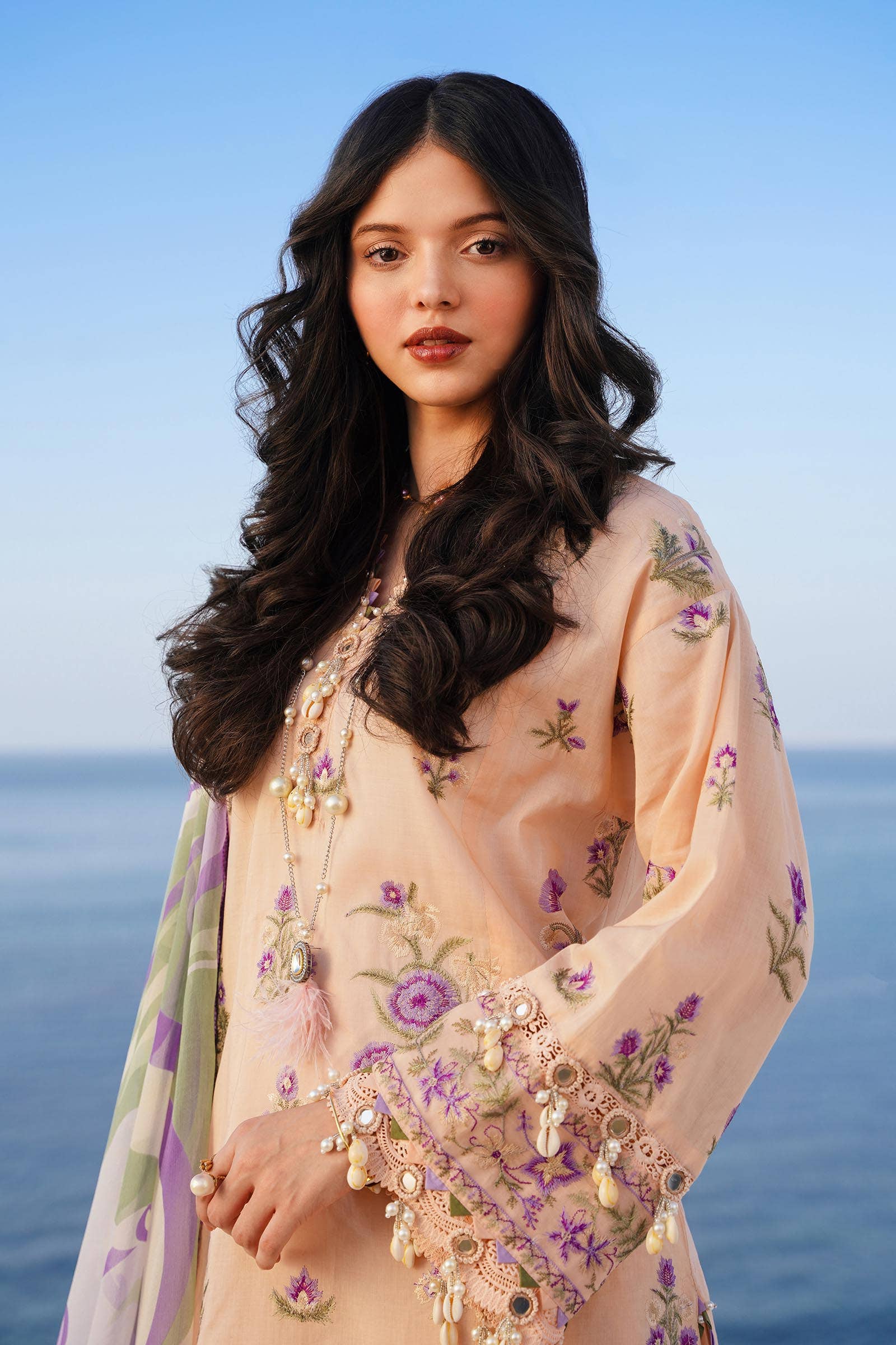 Sana Safinaz | Muzlin Spring 24 | M241-010B-CJ - House Of Hania
