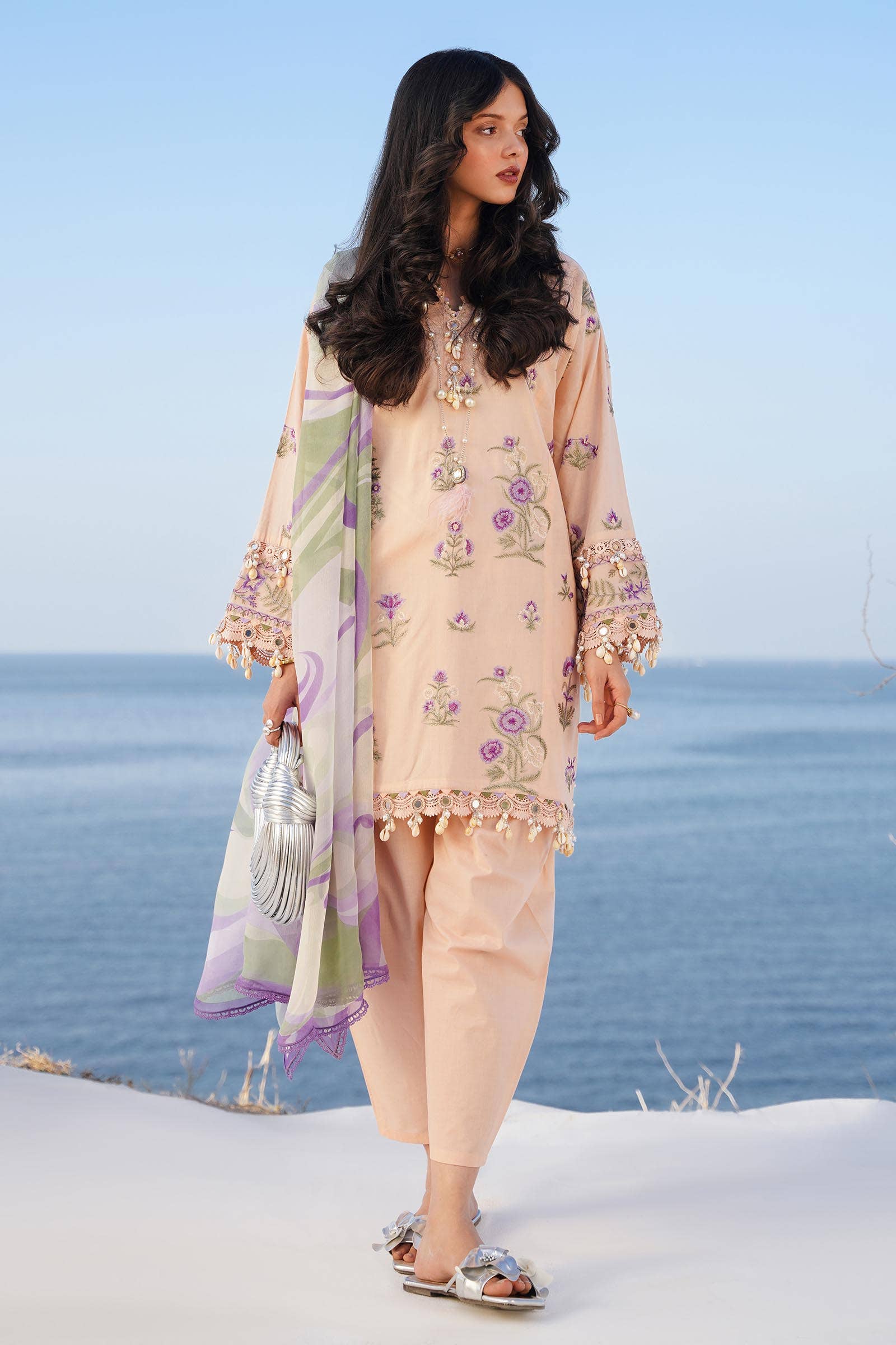 Sana Safinaz | Muzlin Spring 24 | M241-010B-CJ - House Of Hania