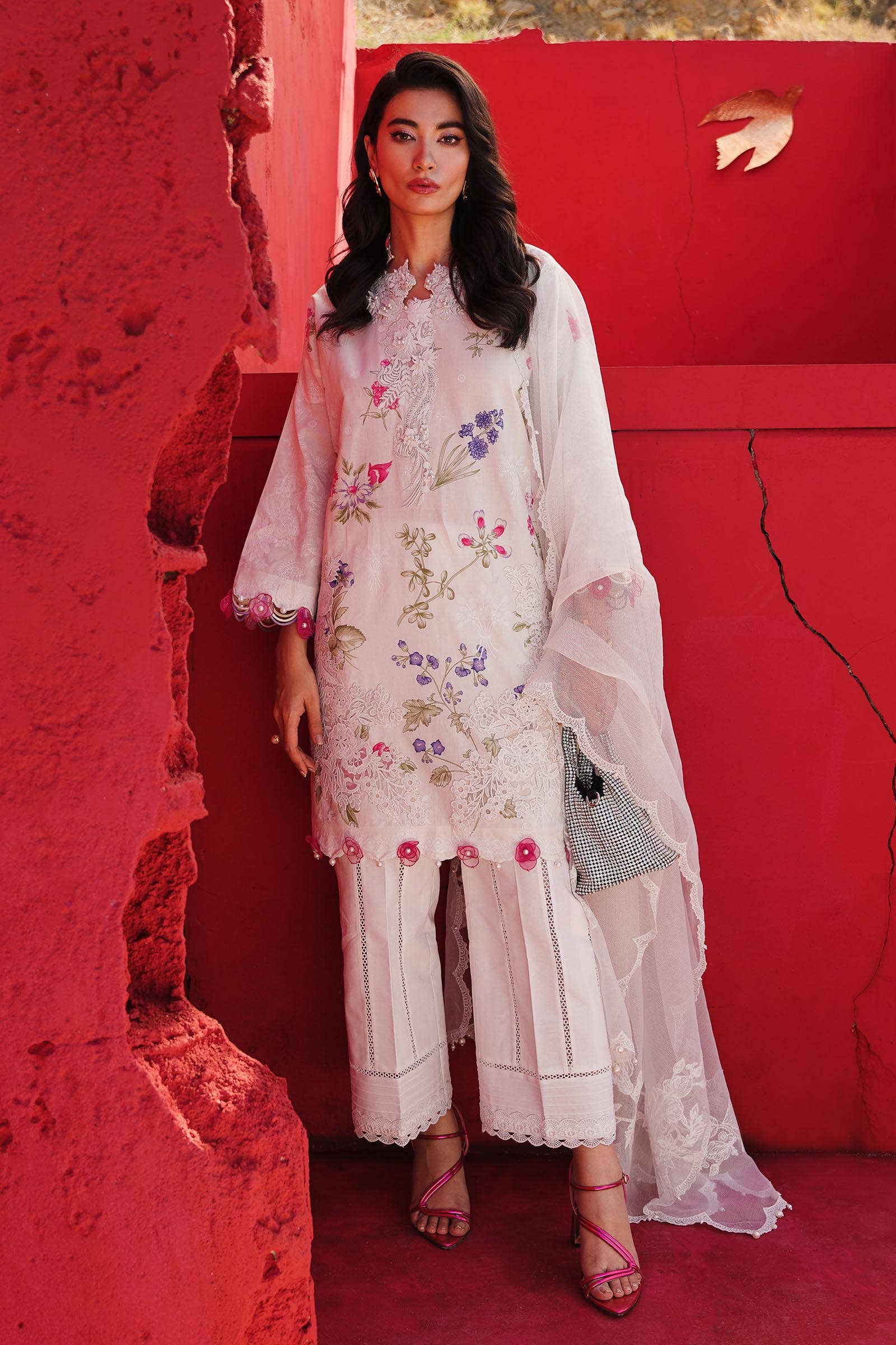 Sana Safinaz | Muzlin Spring 24 | M241-011A-CW - House Of Hania