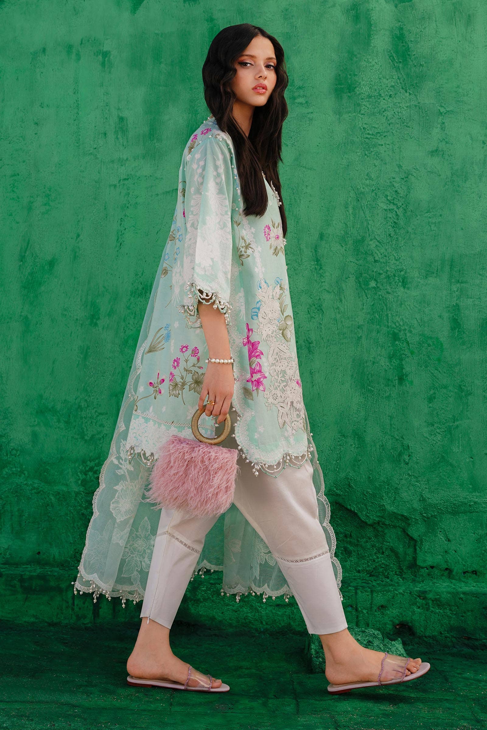 Sana Safinaz | Muzlin Spring 24 | M241-011B-CW - House Of Hania