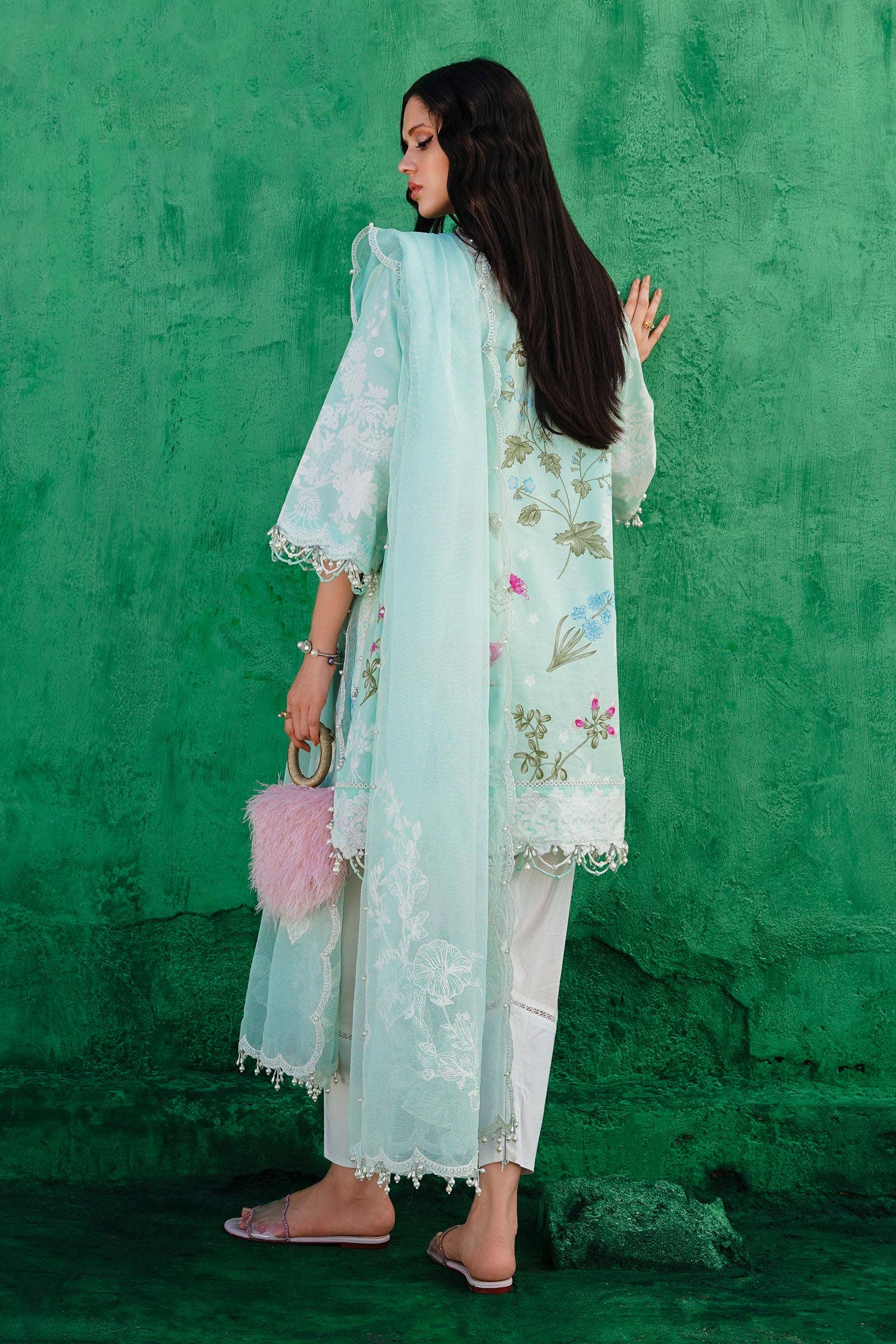Sana Safinaz | Muzlin Spring 24 | M241-011B-CW - House Of Hania