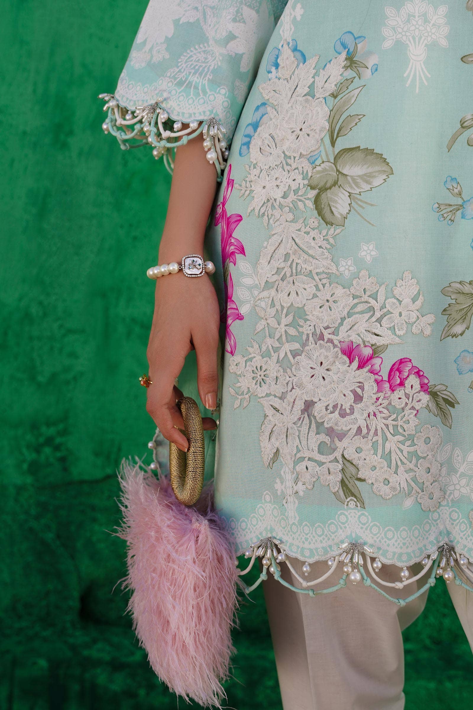 Sana Safinaz | Muzlin Spring 24 | M241-011B-CW - House Of Hania