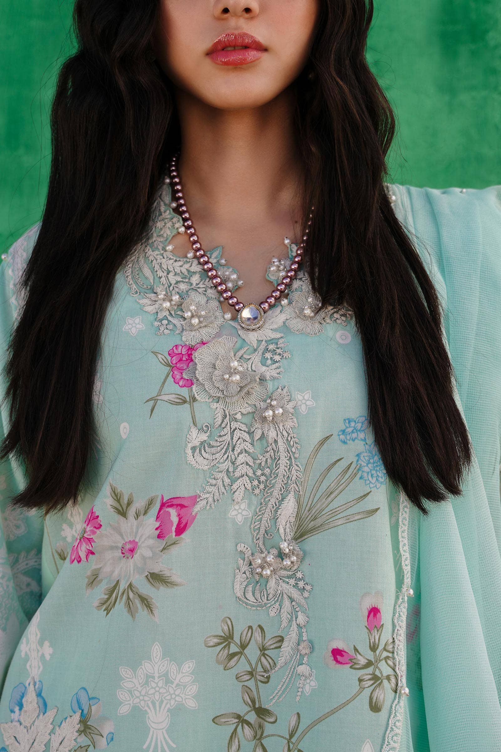 Sana Safinaz | Muzlin Spring 24 | M241-011B-CW - House Of Hania