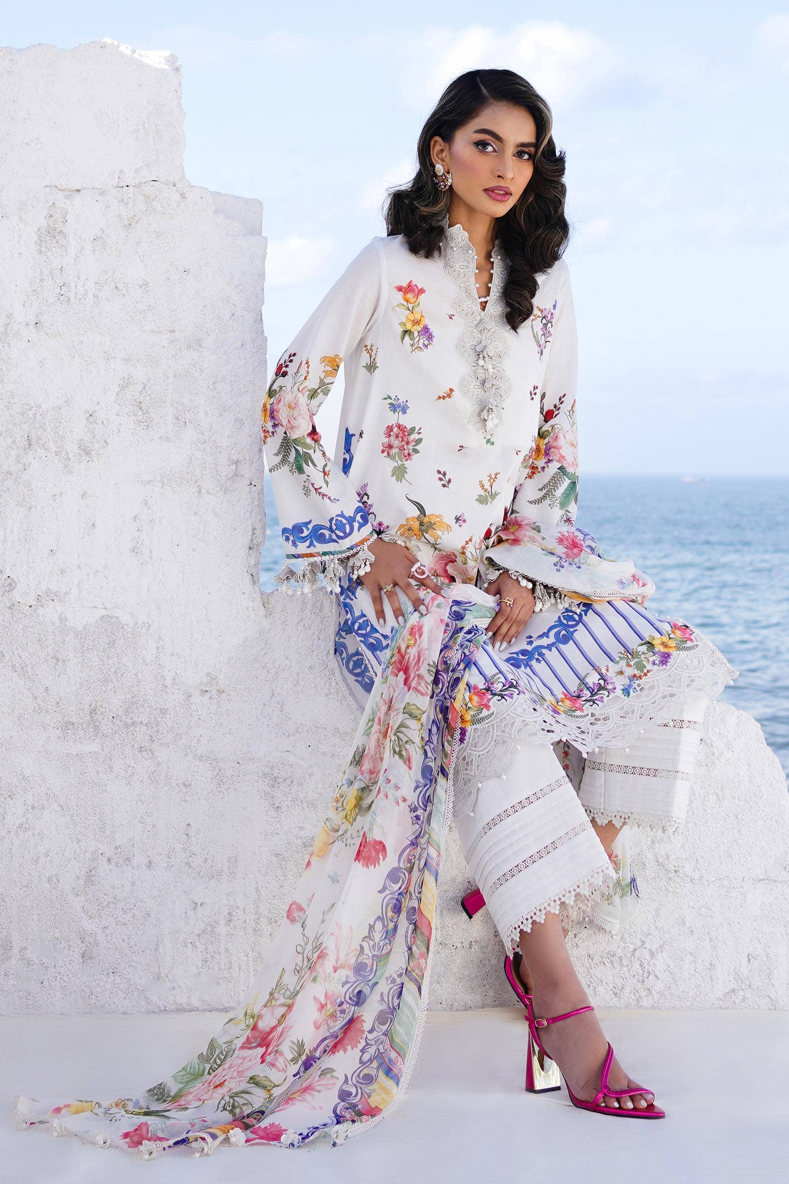 Sana Safinaz | Muzlin Spring 24 | M241-012A-CI - House Of Hania