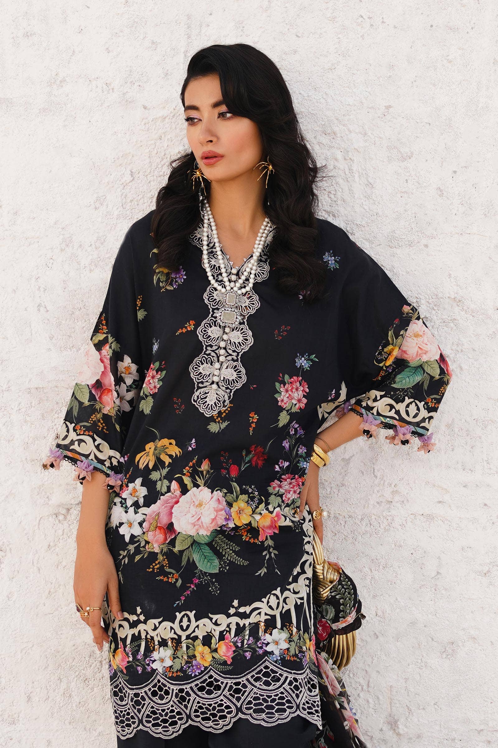 Sana Safinaz | Muzlin Spring 24 | M241-012B-CI - House Of Hania