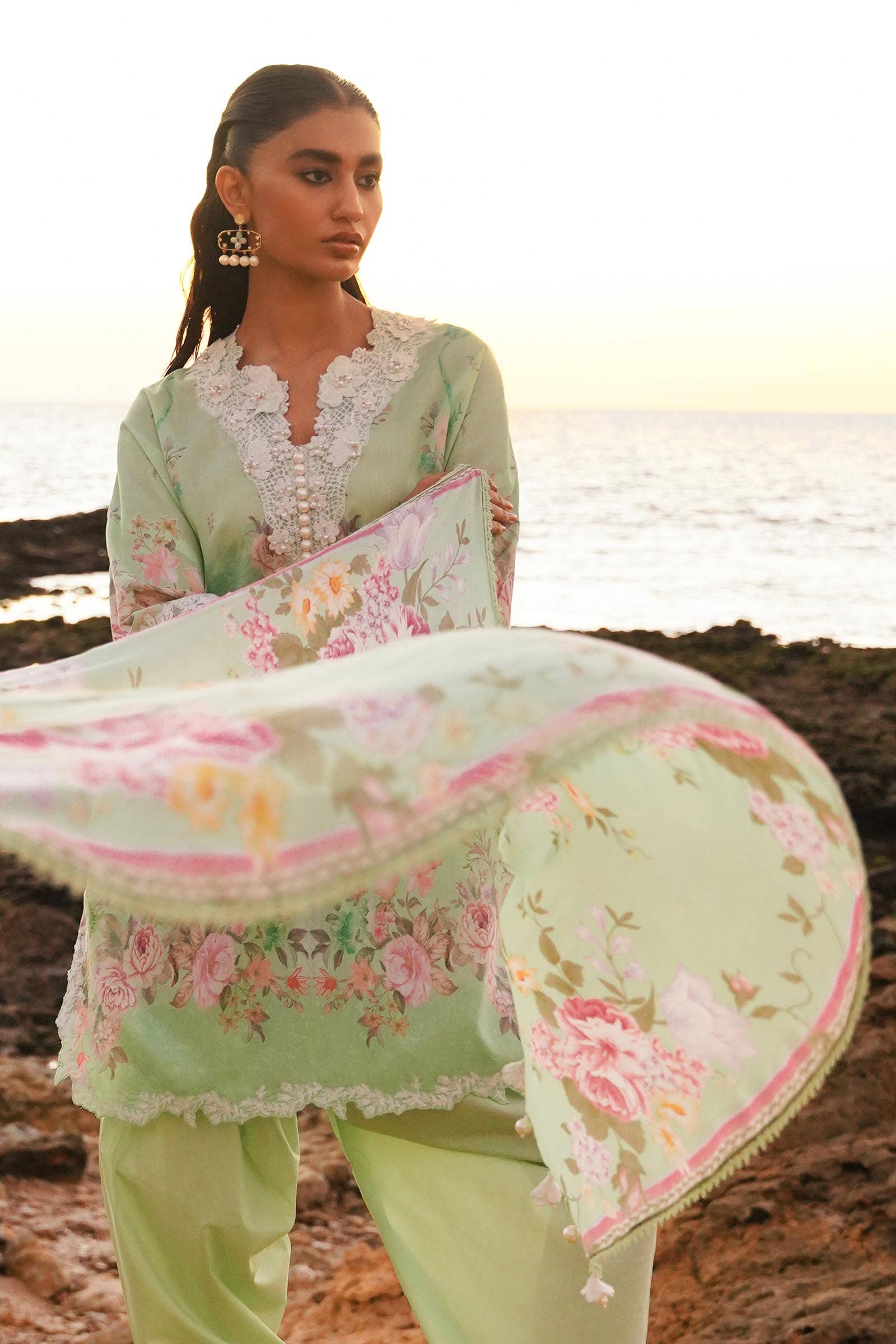 Sana Safinaz | Muzlin Spring 24 | M241-013B-CI - House Of Hania