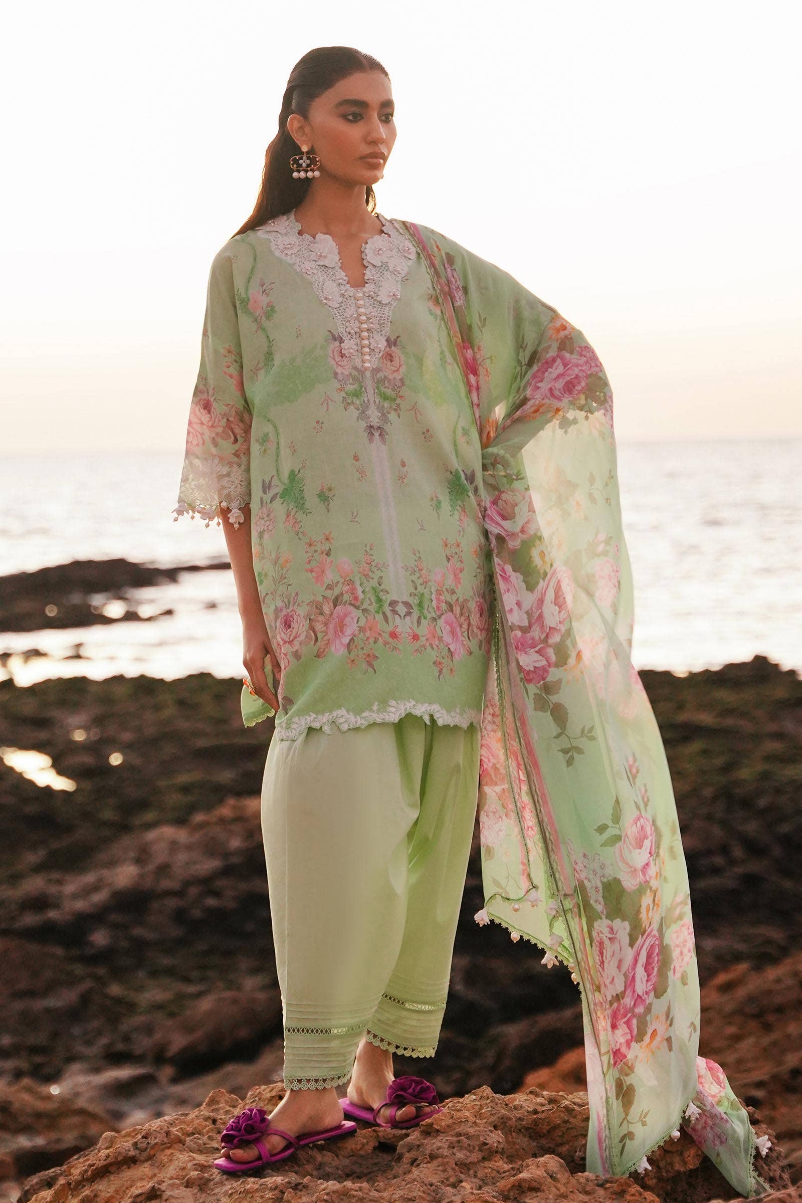 Sana Safinaz | Muzlin Spring 24 | M241-013B-CI - House Of Hania