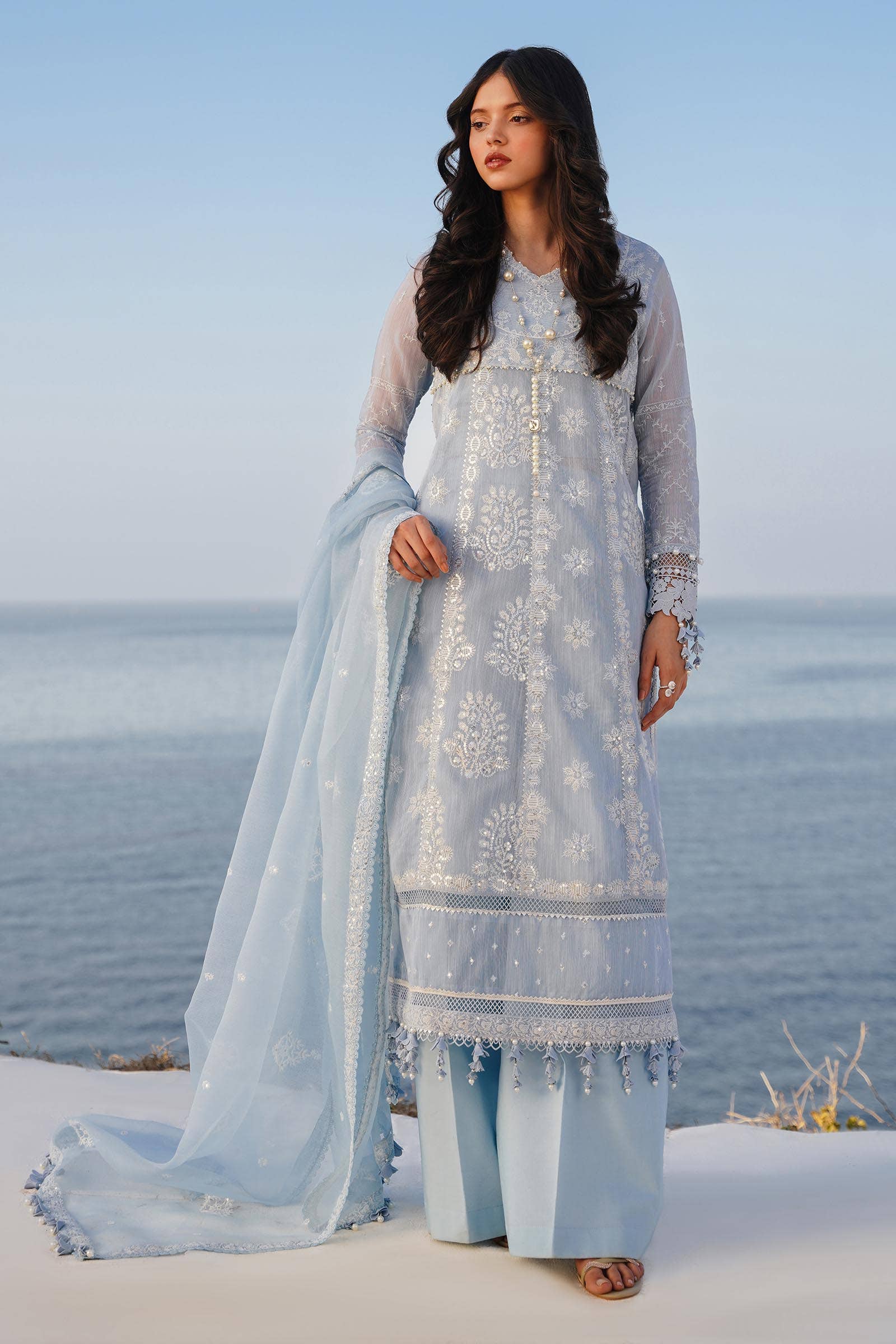 Sana Safinaz | Muzlin Spring 24 | M241-014B-CX - House Of Hania