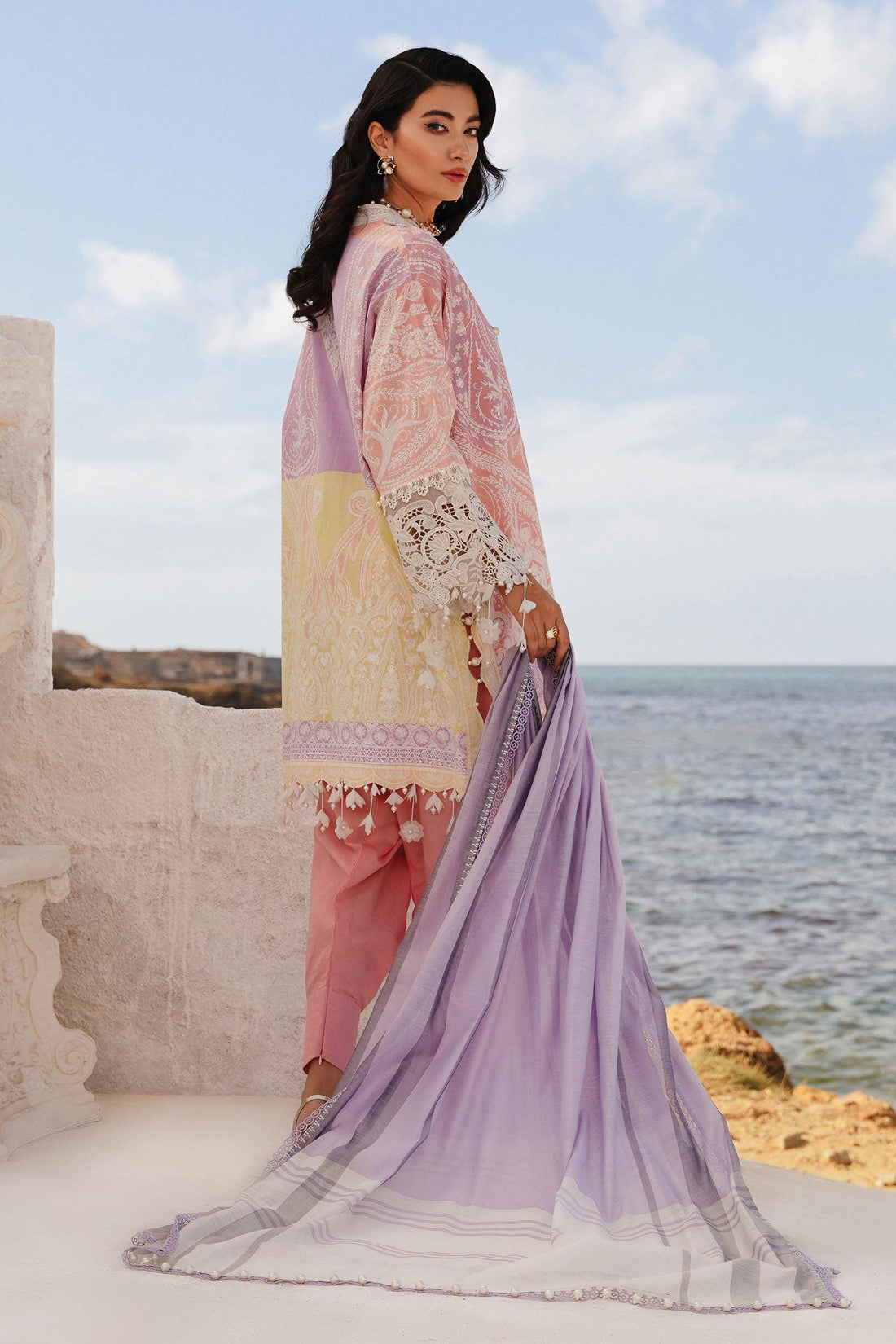 Sana Safinaz | Muzlin Spring 24 | M241-015A-DG - House Of Hania