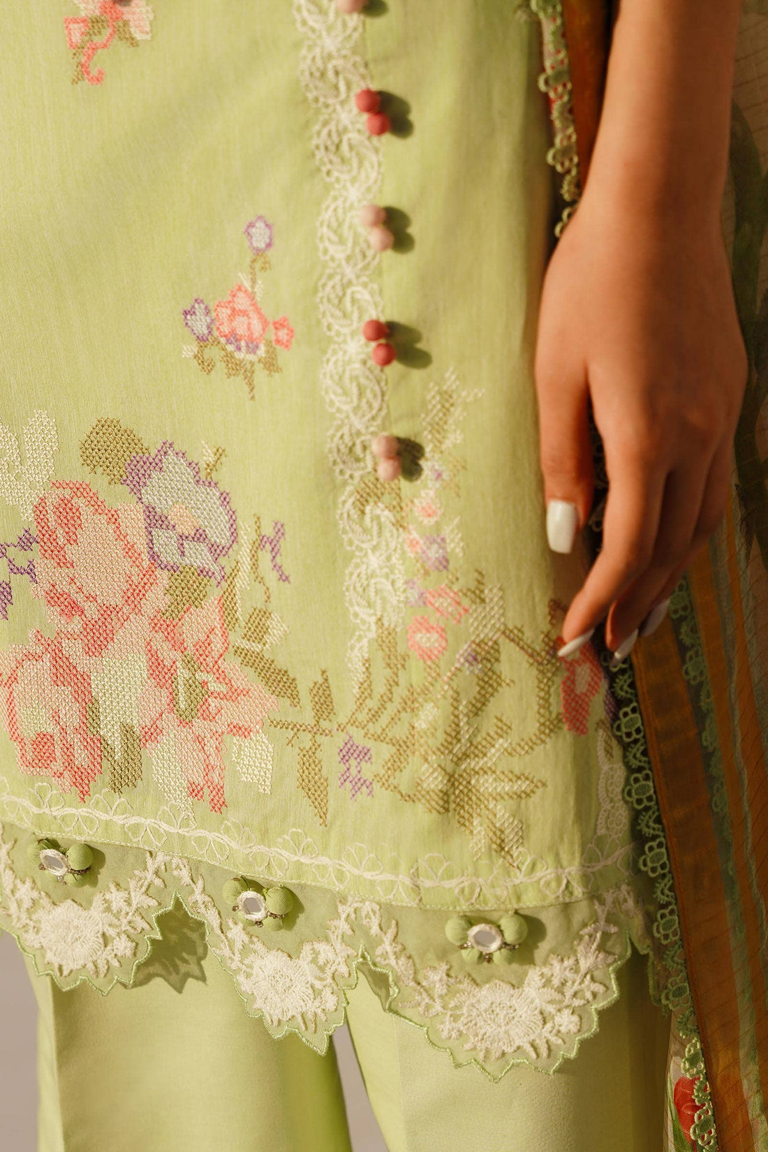 Sana Safinaz | Muzlin Spring 24 | M241-016B-CL - House Of Hania