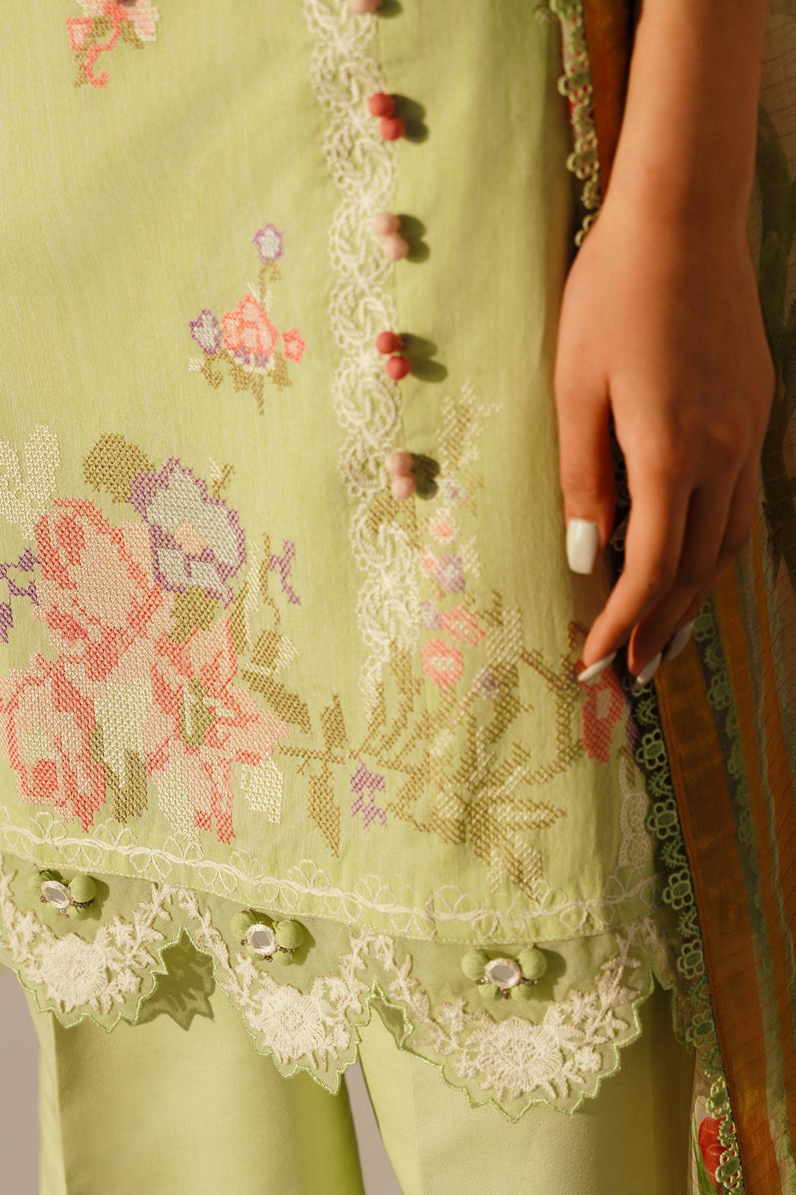 Sana Safinaz | Muzlin Spring 24 | M241-016B-CL - House Of Hania