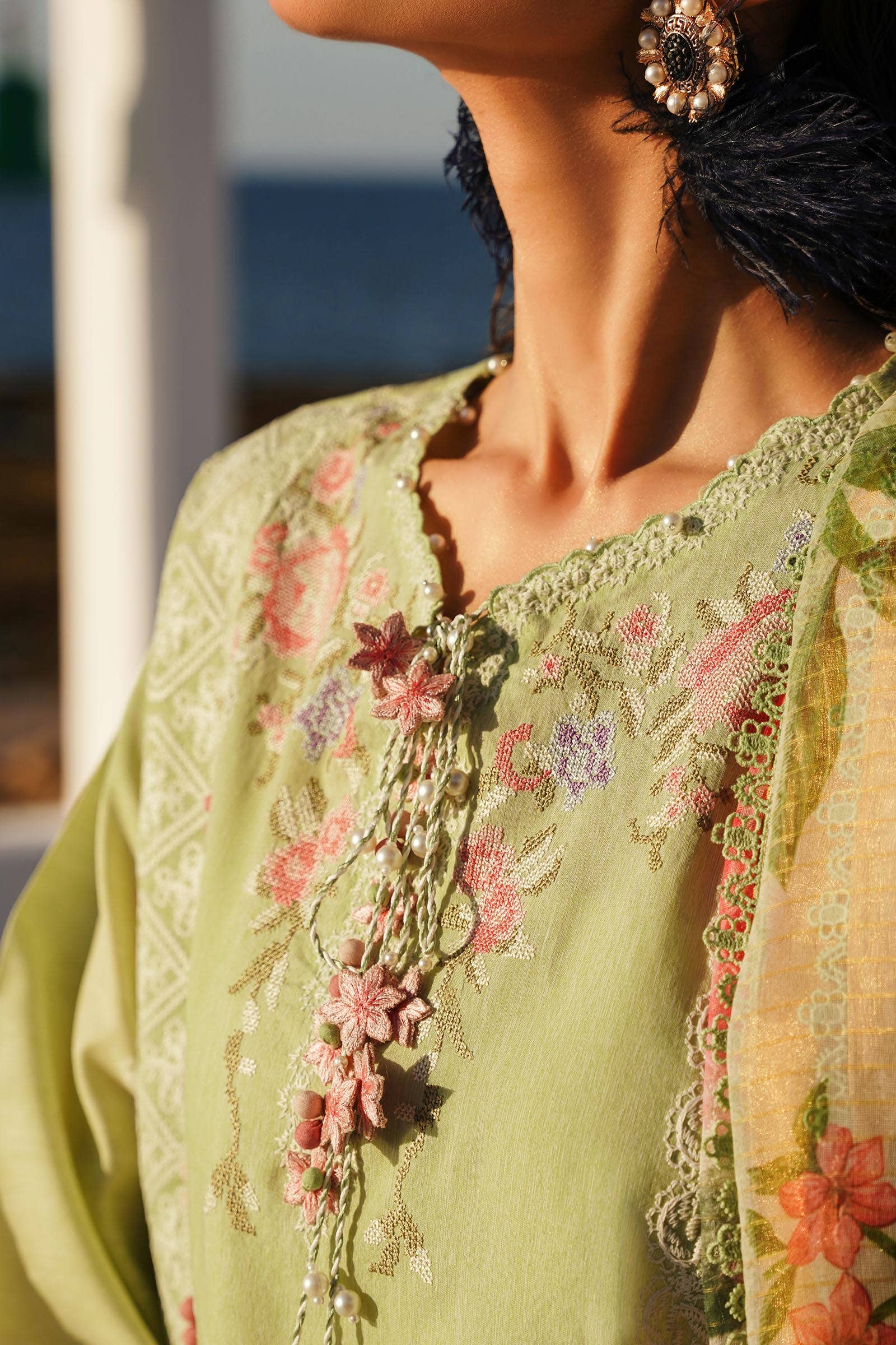 Sana Safinaz | Muzlin Spring 24 | M241-016B-CL - House Of Hania