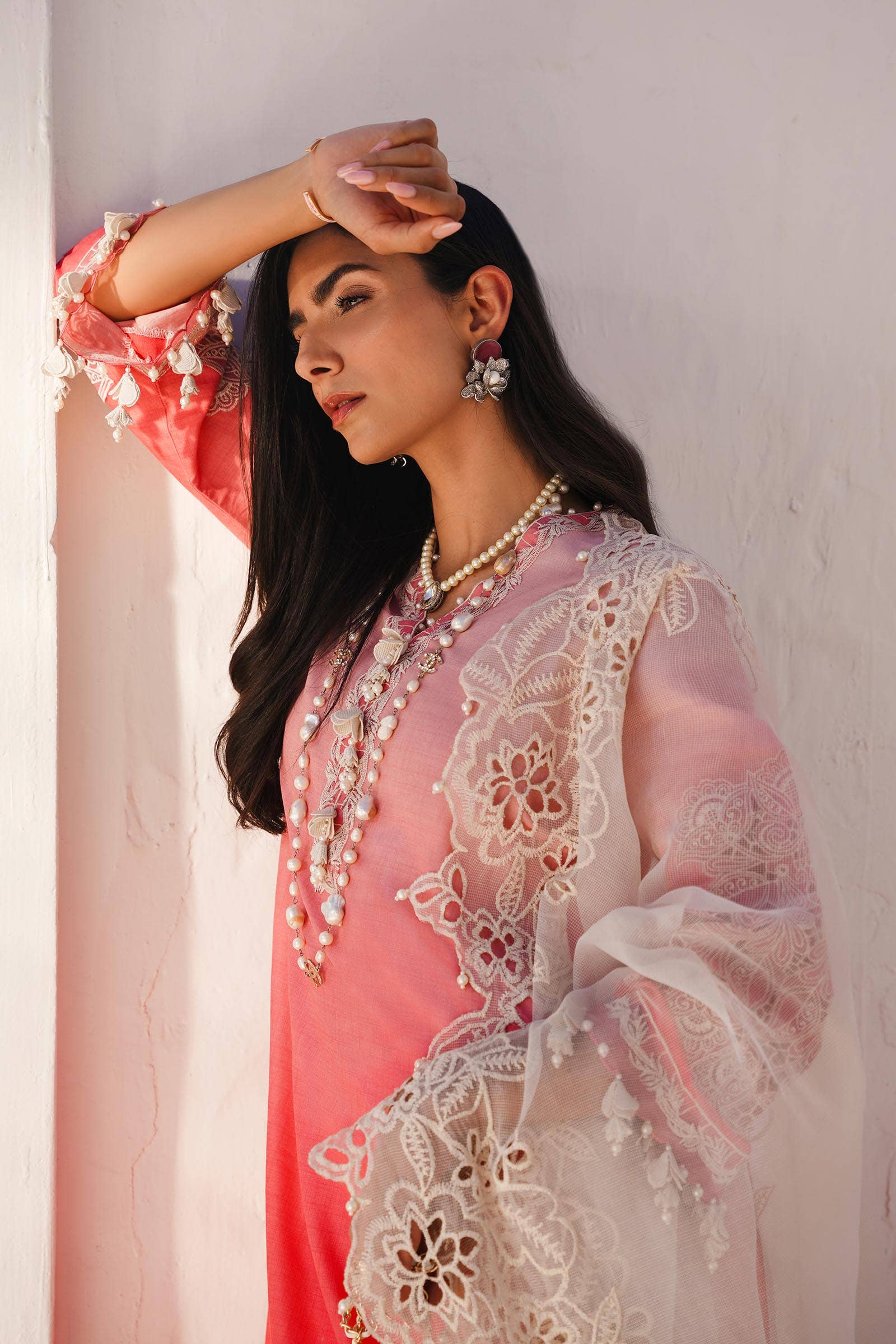 Sana Safinaz | Muzlin Spring 24 | M241-017A-CW - House Of Hania