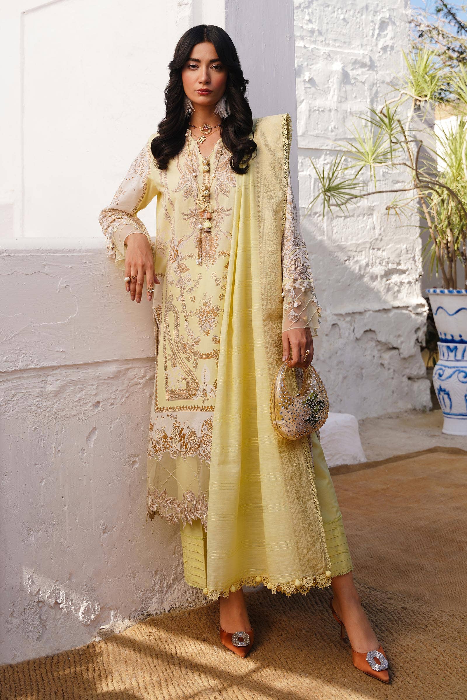 Sana Safinaz | Muzlin Spring 24 | M241-018A-CM - House Of Hania