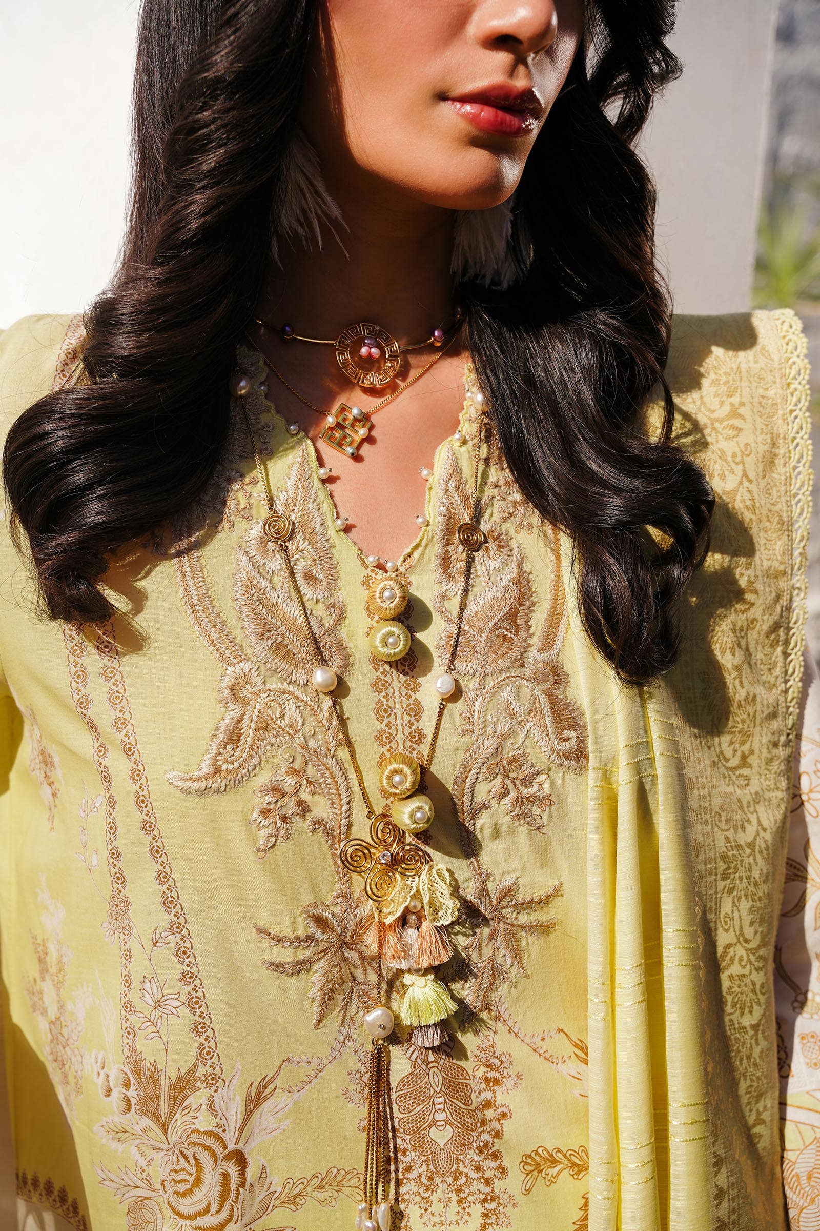 Sana Safinaz | Muzlin Spring 24 | M241-018A-CM - House Of Hania