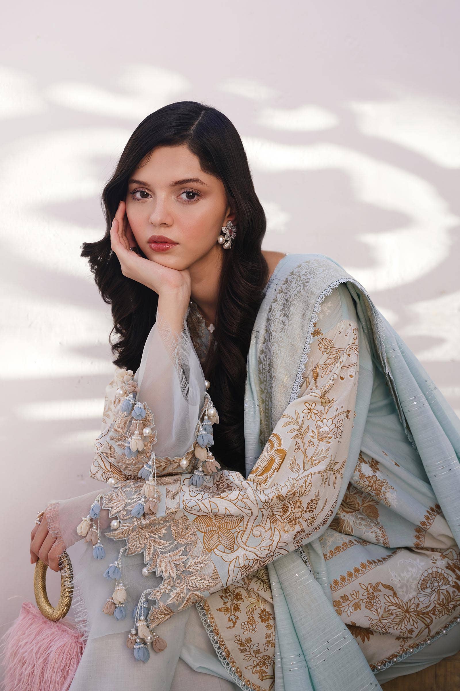 Sana Safinaz | Muzlin Spring 24 | M241-018B-CM - House Of Hania