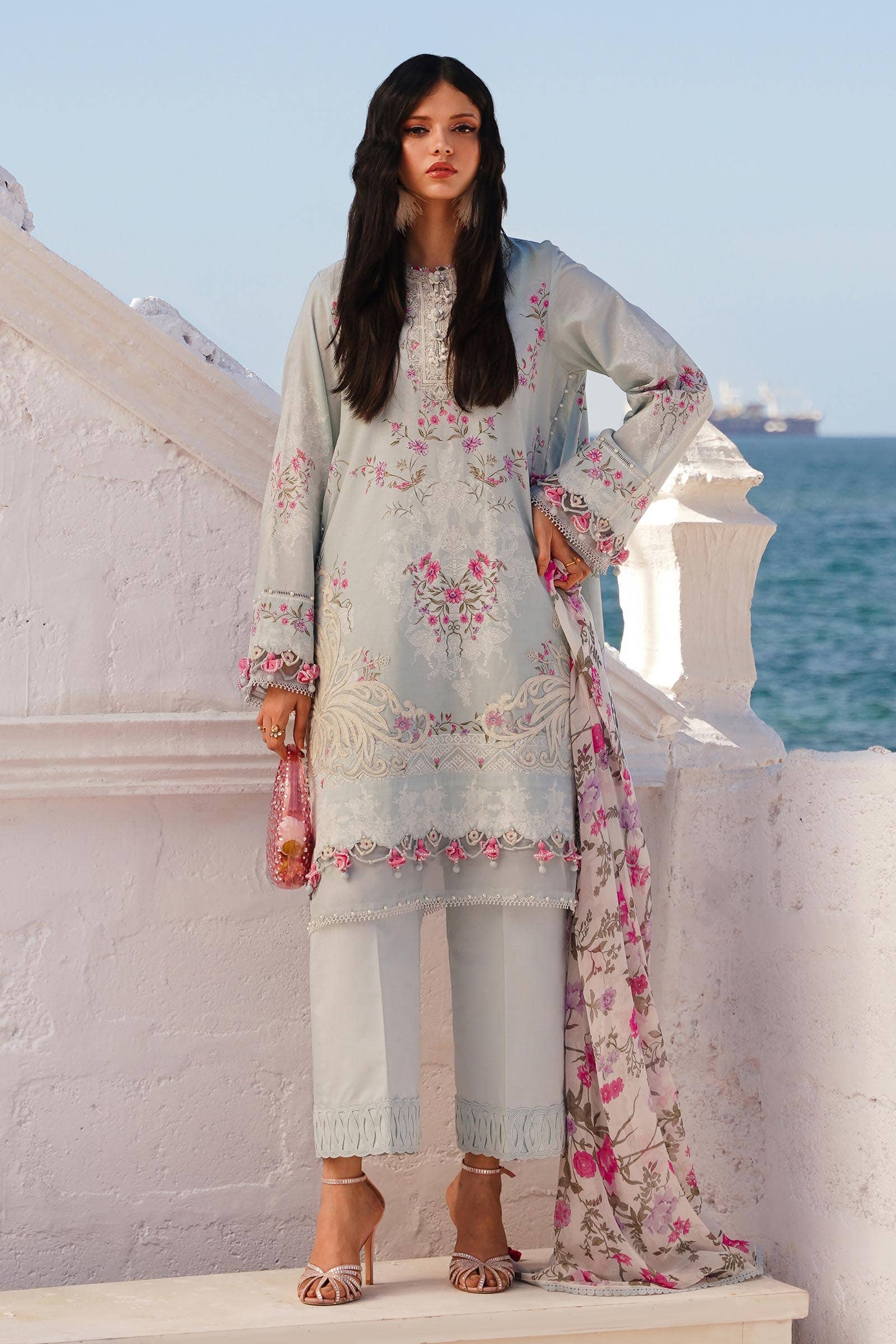 Sana Safinaz | Muzlin Spring 24 | M241-019B-CI - House Of Hania