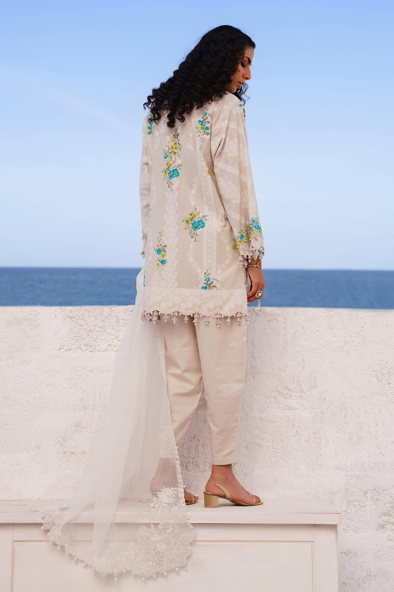 Sana Safinaz | Muzlin Spring 24 | M241-020A-CW - House Of Hania