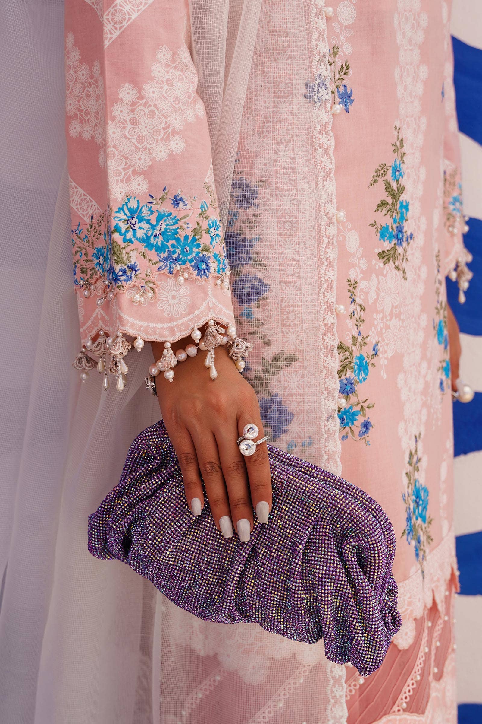 Sana Safinaz | Muzlin Spring 24 | M241-020B-CW - House Of Hania