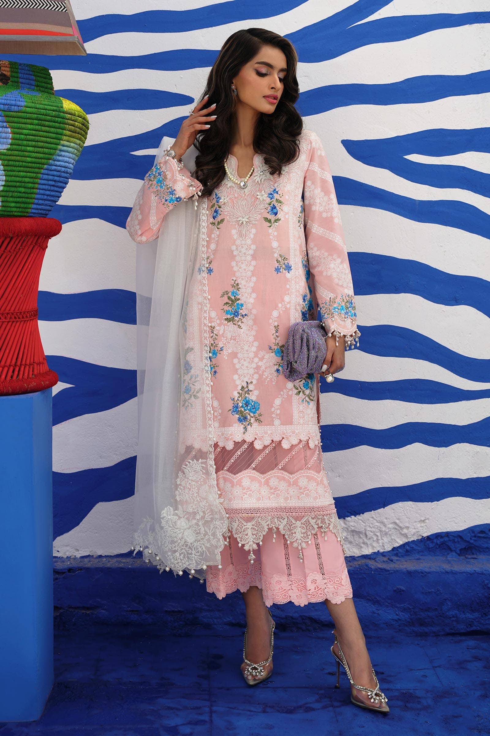 Sana Safinaz | Muzlin Spring 24 | M241-020B-CW - House Of Hania