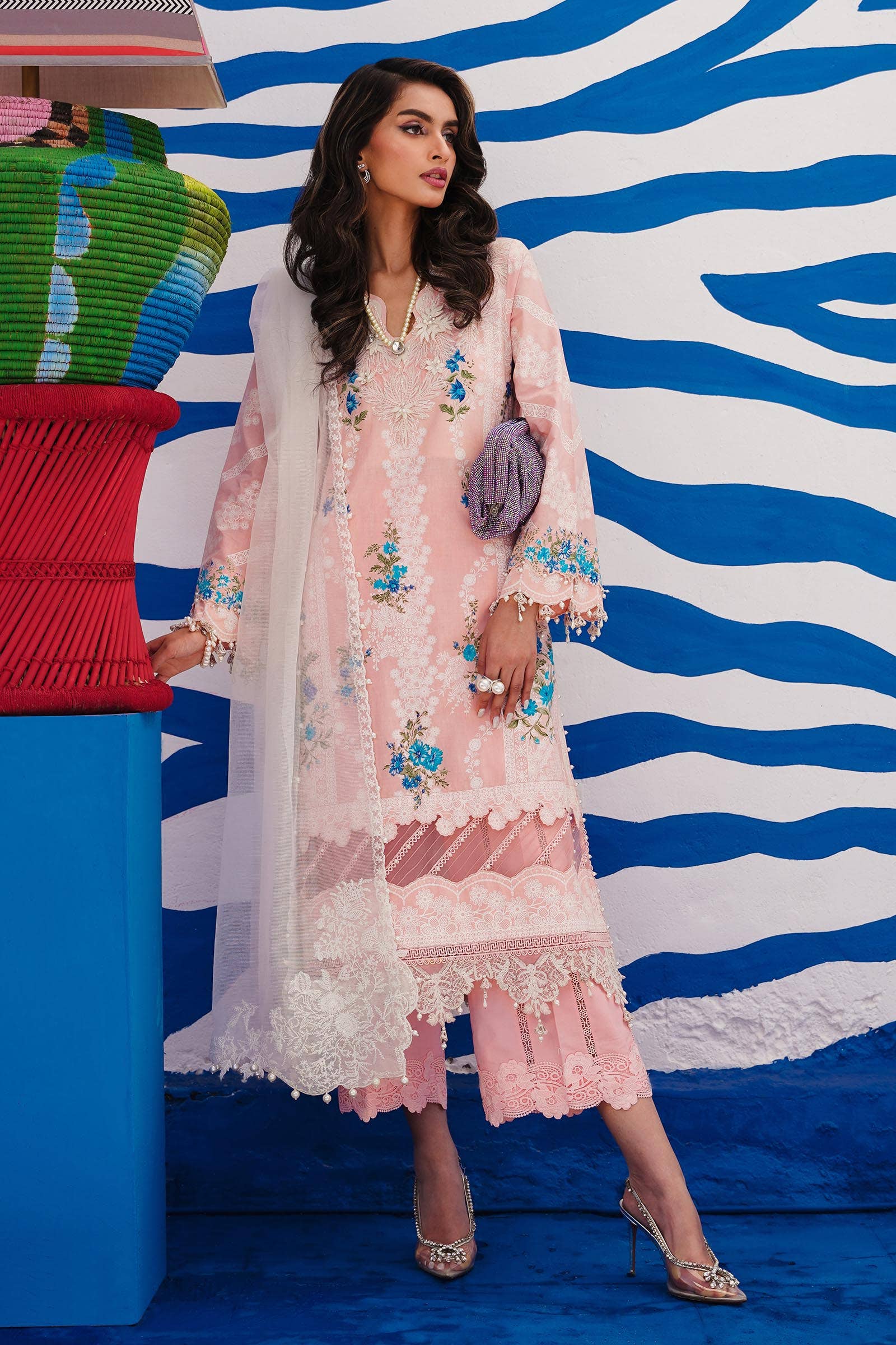 Sana Safinaz | Muzlin Spring 24 | M241-020B-CW - House Of Hania